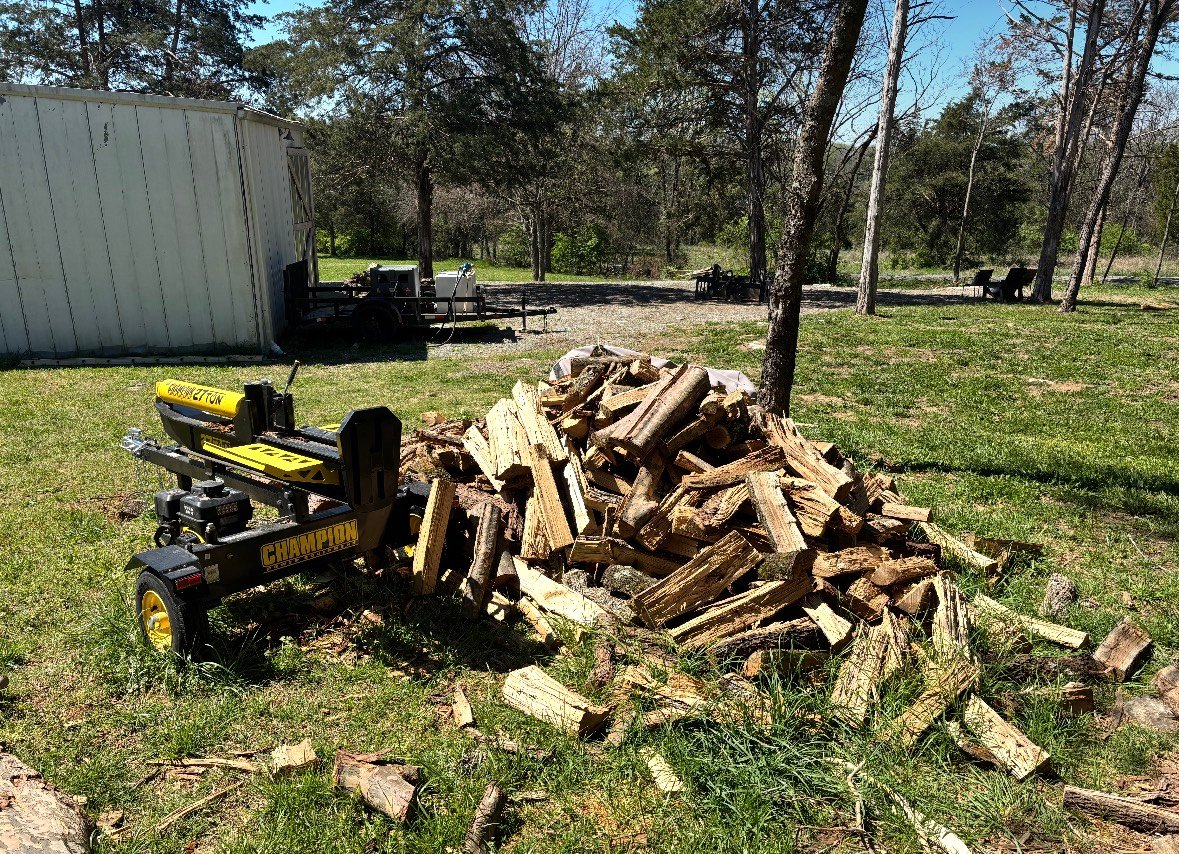 Property cleared of storm damage and limbs