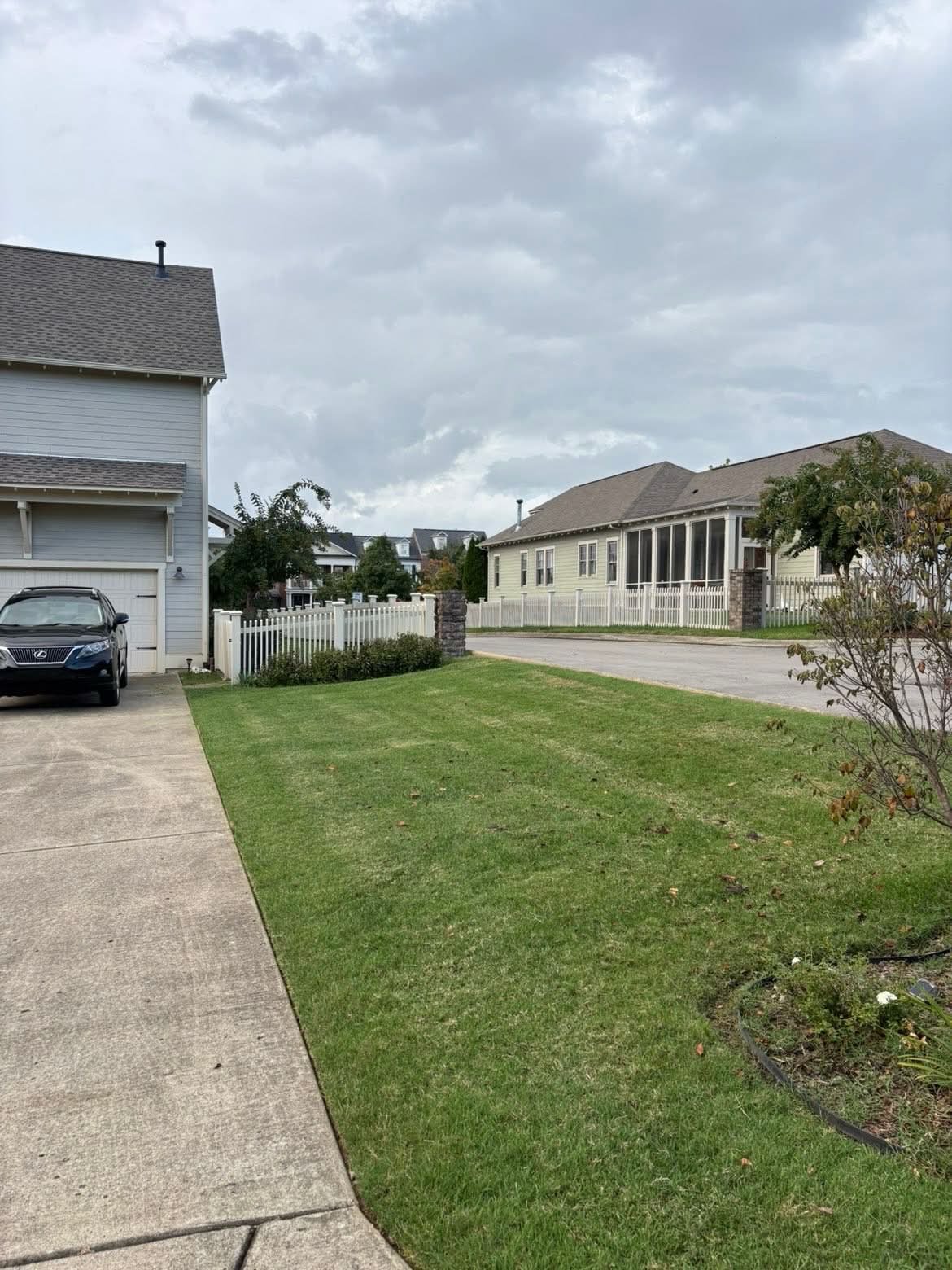 Well maintained residential lawn